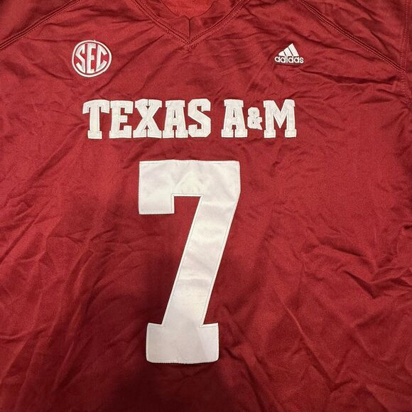 Texas A&M Aggies Jersey Maroon White XXL #7 McGee STITCHED - Picture 3 of 14